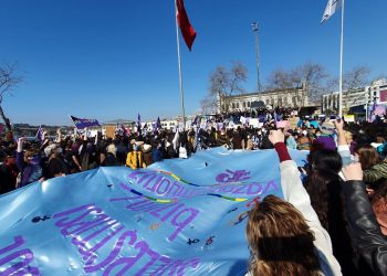 "İstanbul Sözleşmesi Bizim" Kadıköy Eylemi